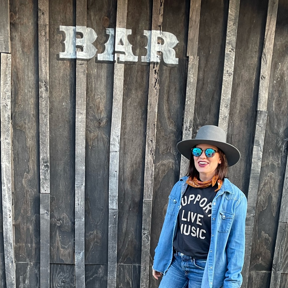 Stylish Gray Wide-Brim Hat